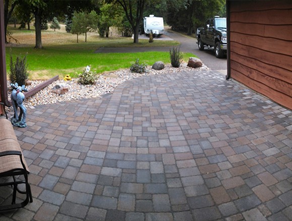 Mosaic Paver Walkway